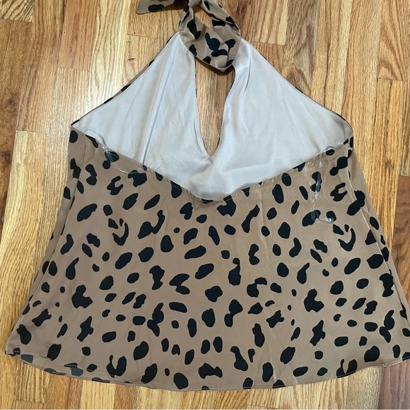 Halter Shift Top in Leopard print - Picture 4 of 7